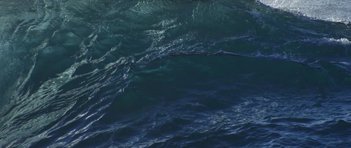 A large wave splashes as it crashes