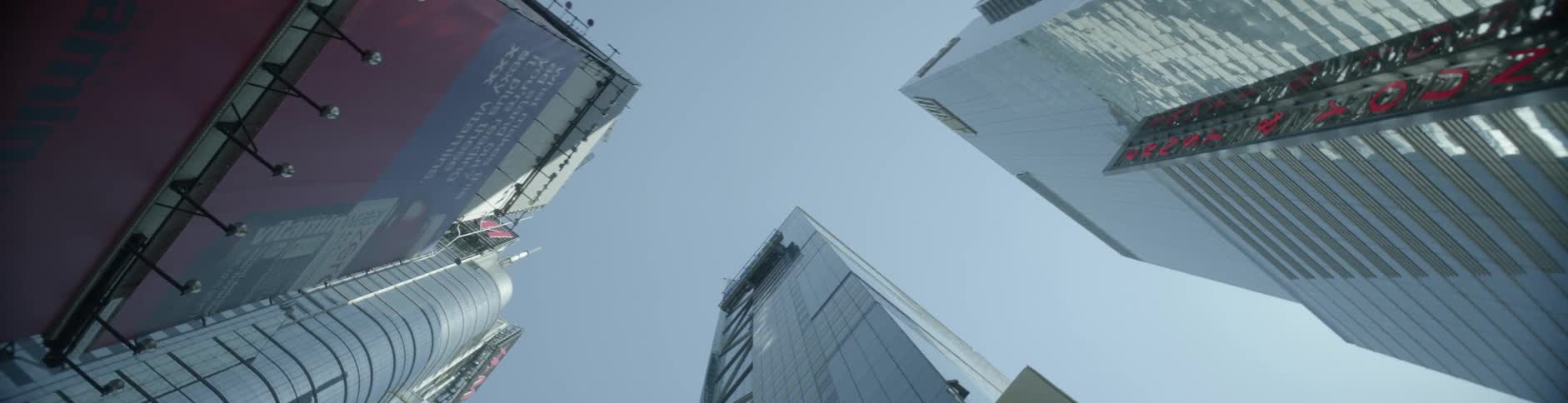 Tall buildings in a city