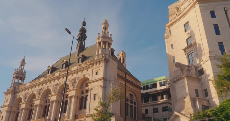 The old city of london school building under a blue sky