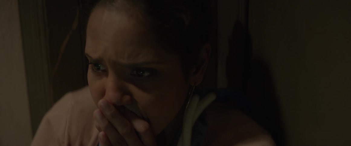 A woman is crying