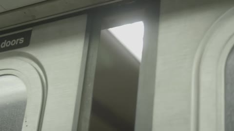 Subway doors closing