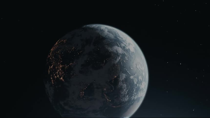 Panorama of planet earth seen from space