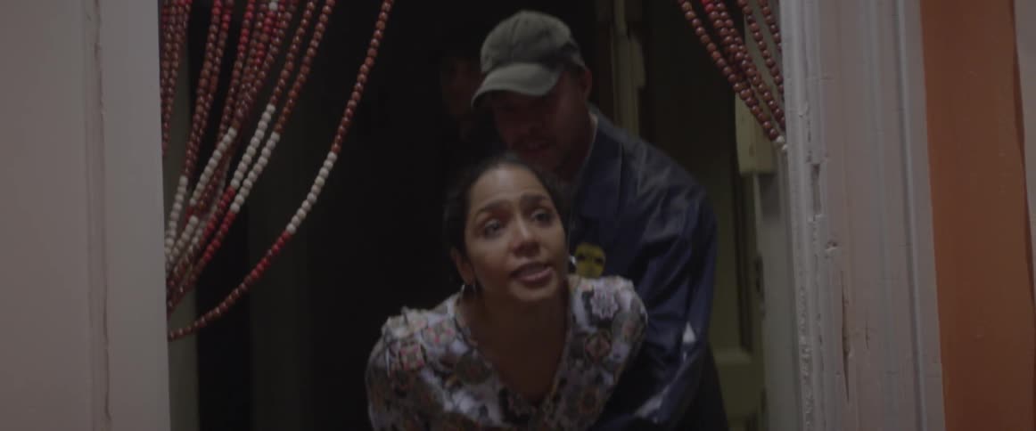 A police officer arrests a yelling woman