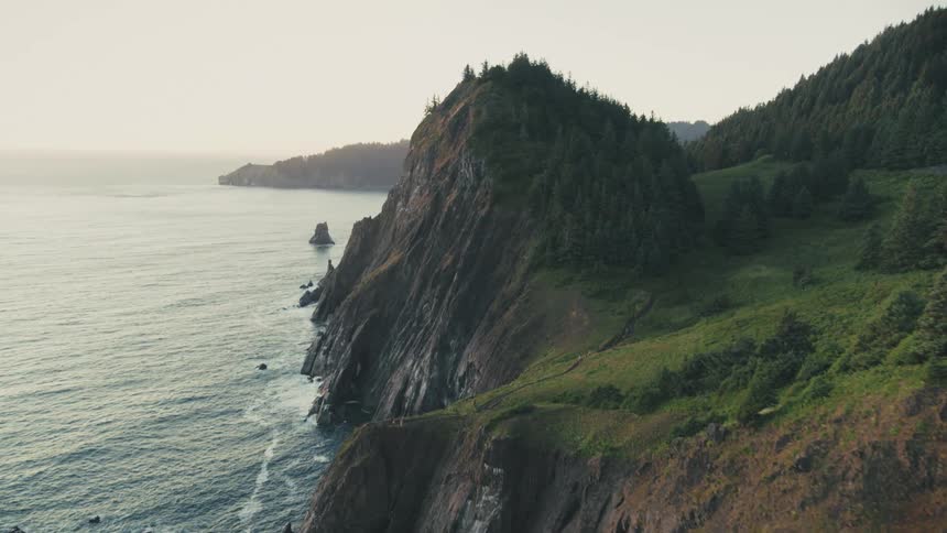 Steep slope by the sea
