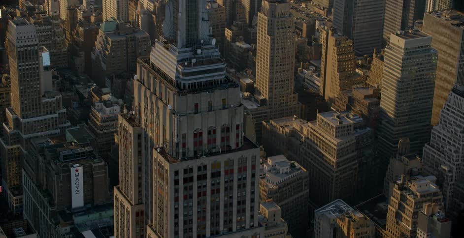 A city skyline as the sun goes down