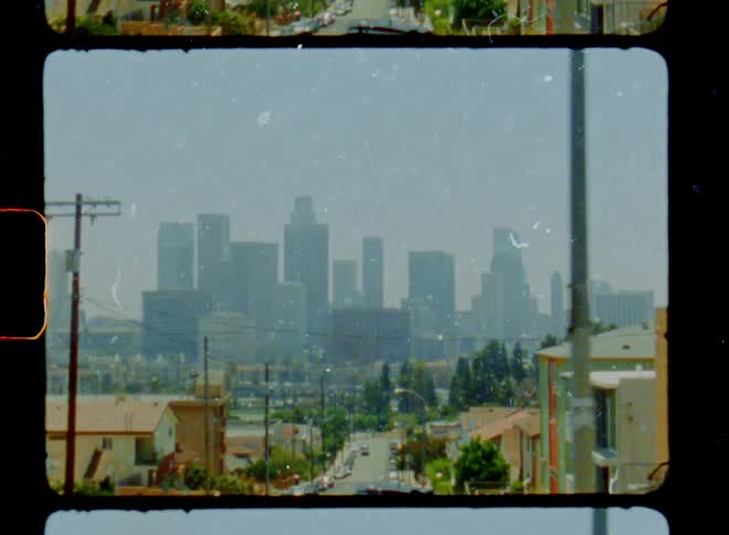 Fog covers the skyline in the distance