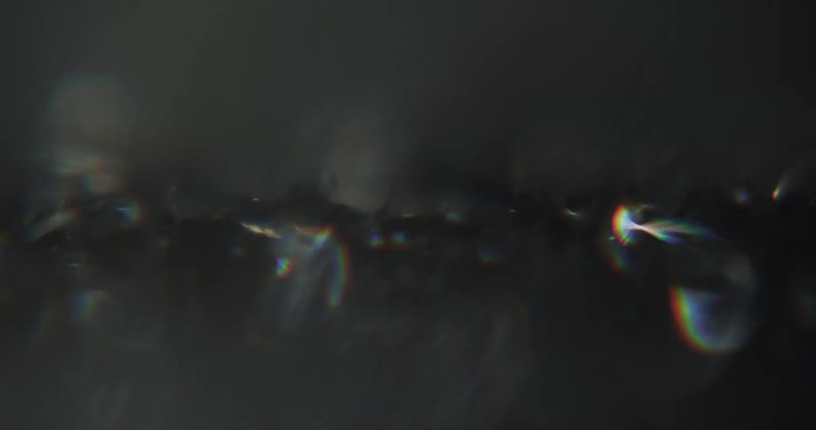 Shiny metal shavings shaking