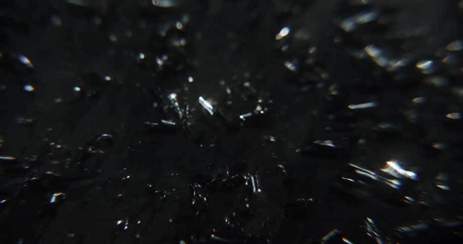 Extreme close up of abstract metal pieces