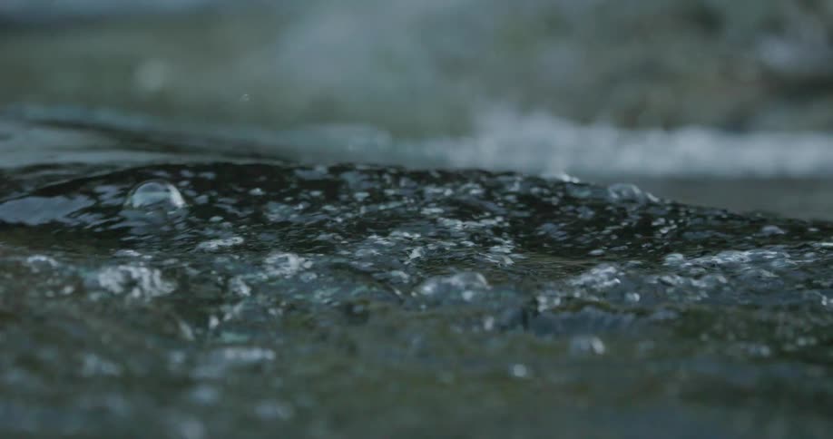 River water flowing through rapids
