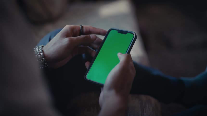 A clip of a person operating a smartphone