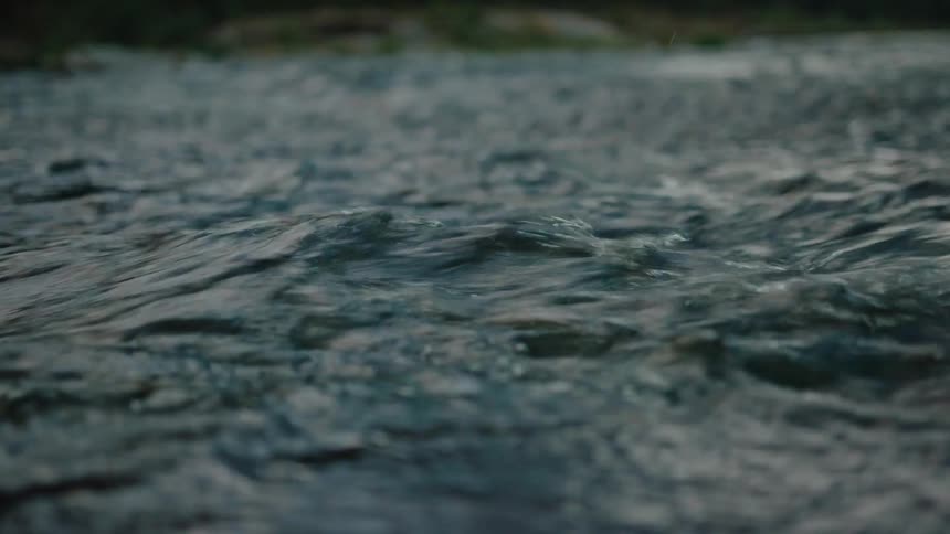 A clip of a flowing river