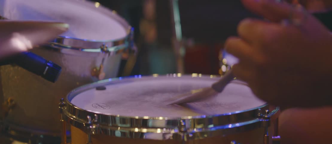 Person playing drums