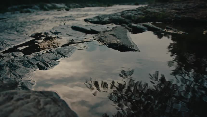 Watercourse flowing over rocks