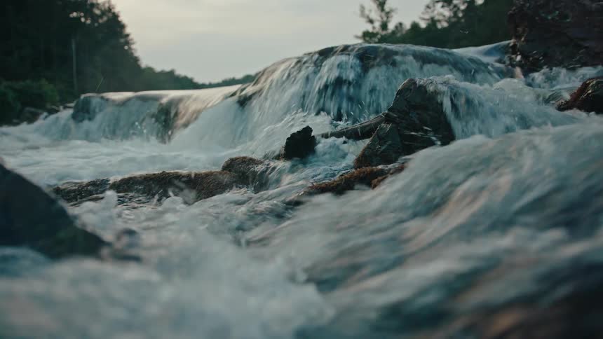 River flowing among rocks