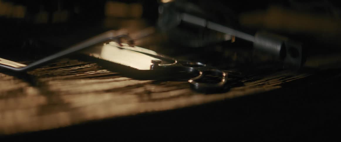 Torture devices on a wooden table