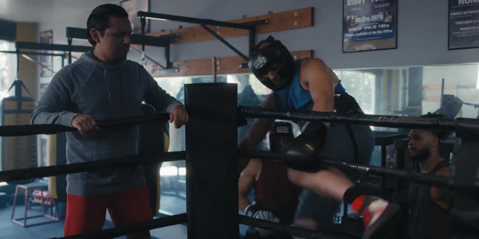 Boxer entering the ring