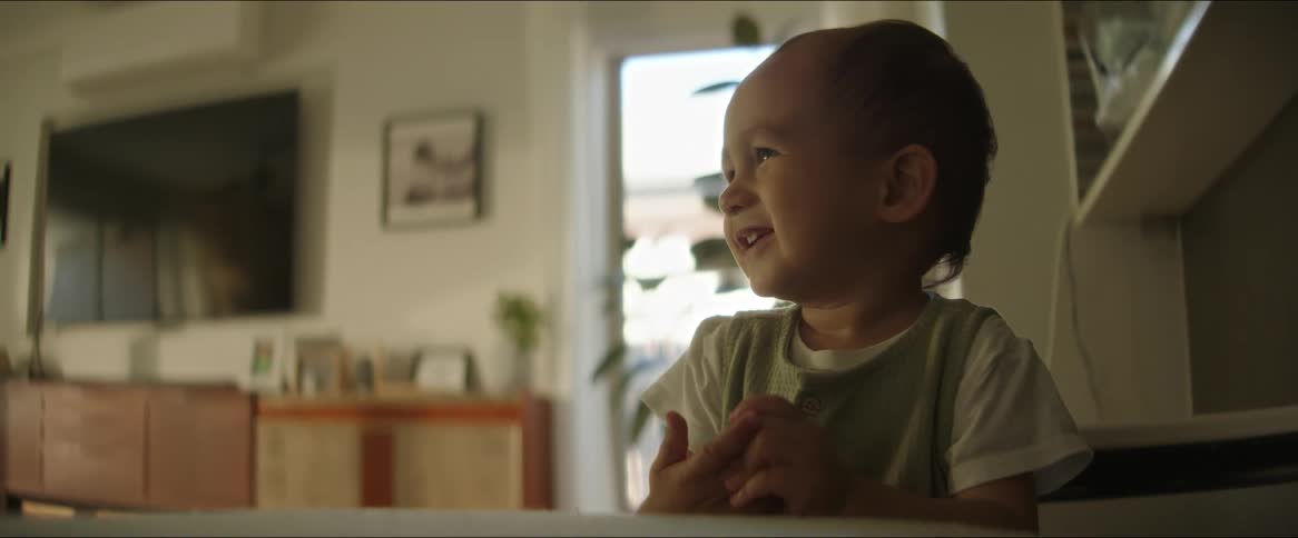 Little child smiling