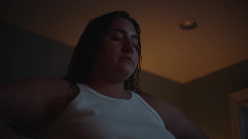 Woman standing walking in the room