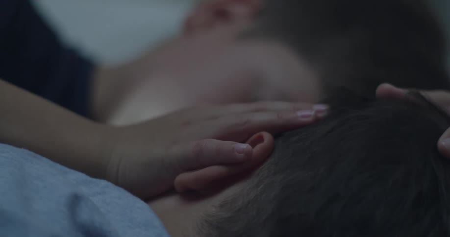 A clip of two kids sleeping