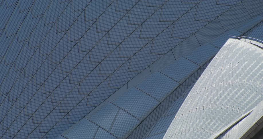 Closeup view of a modern buildings exterior with a patterned facade