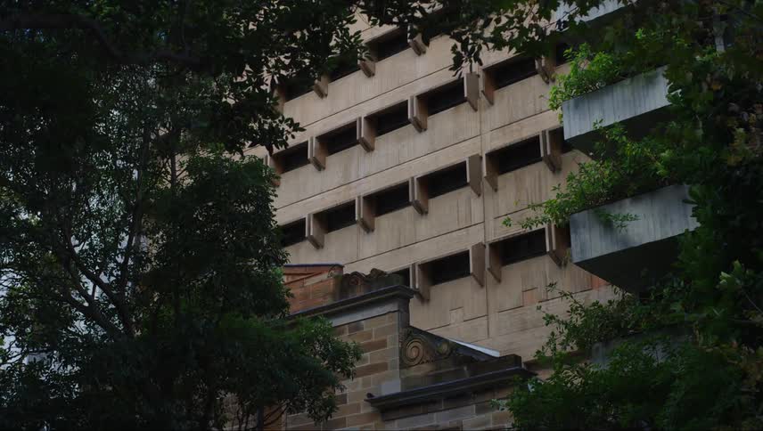 Building under construction in the city
