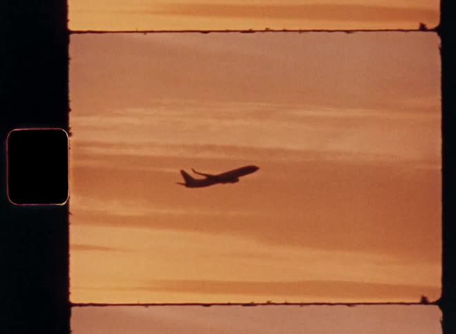 Tilted plane climbing in an orange sky