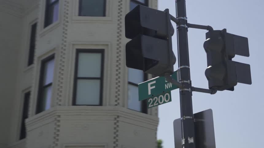 Street sign at an intersection