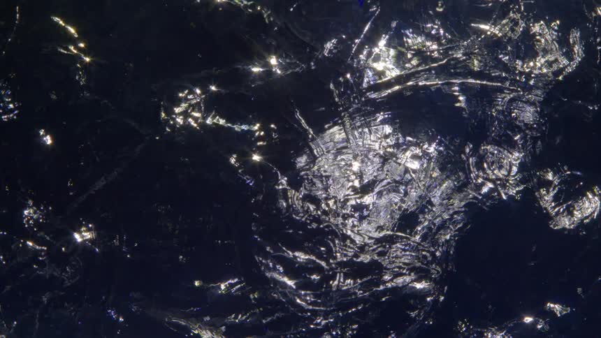 Close up of water in abstract expansive motion
