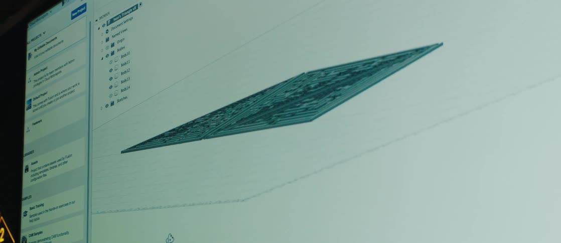 A threedimensional mazelike structure displayed on a computer screen