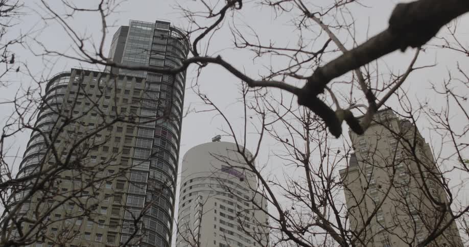 An medium clip of a building in the metropolis