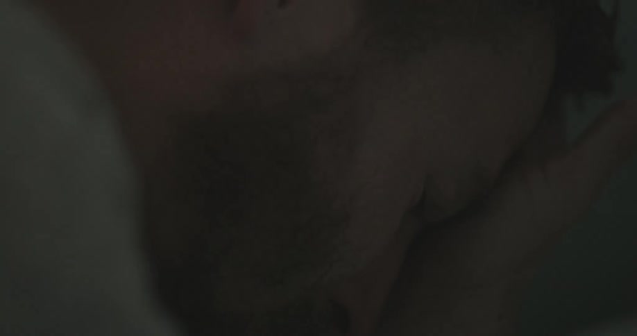 A man washes his face