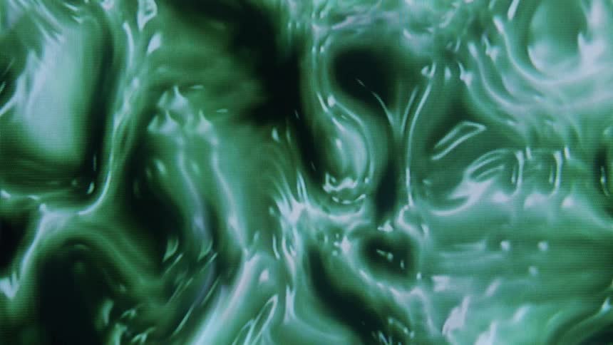 Abstract greenish slimy liquid