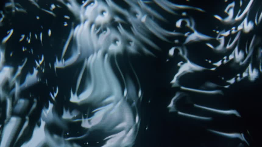Dense psychedelic texture in abstract motion