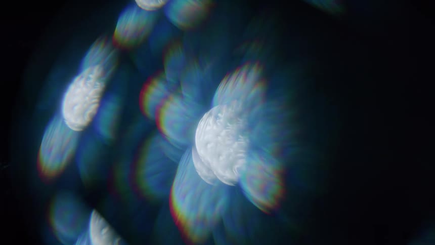 Abstract light fractals movement