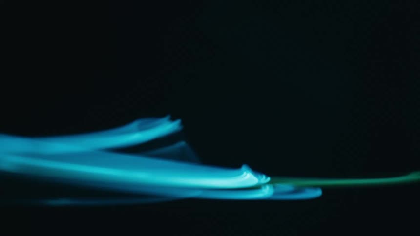 A clip of a glowing light in the dark