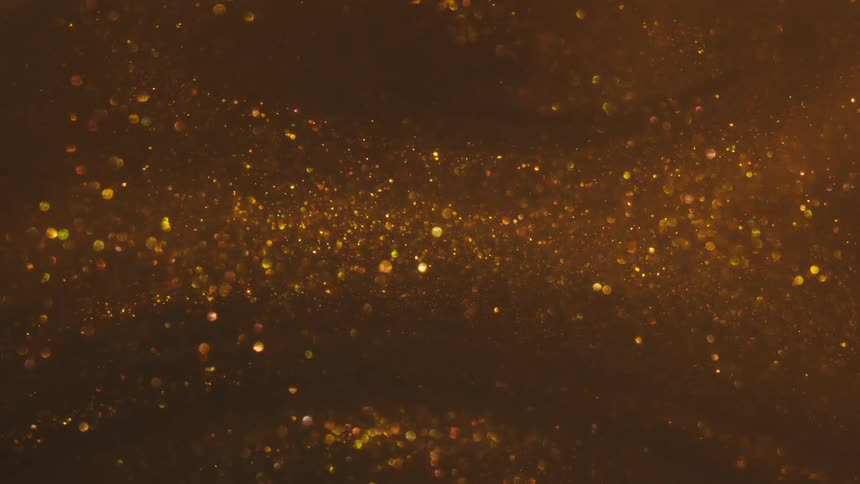 Viscous liquid flows with glitter inside