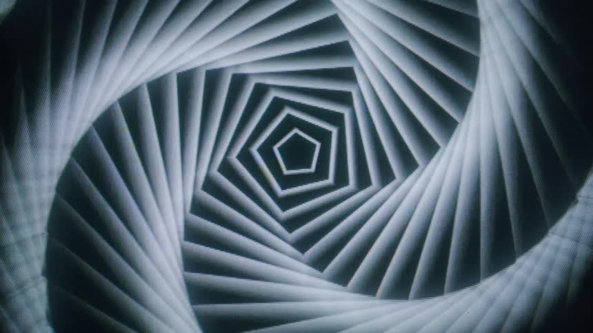 Abstract pattern of hexagonal lines in vortex