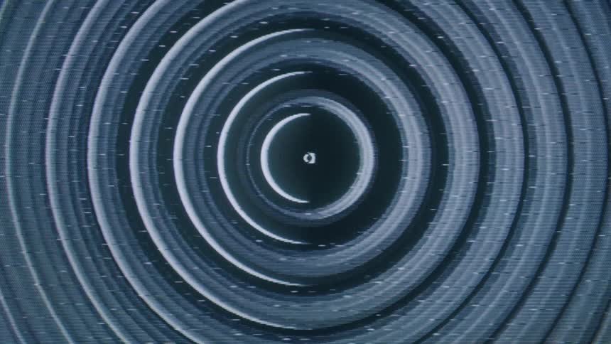 A series of concentric circles with a textured appearance radiating outwards