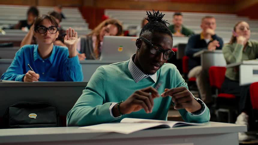 Students are participating in class
