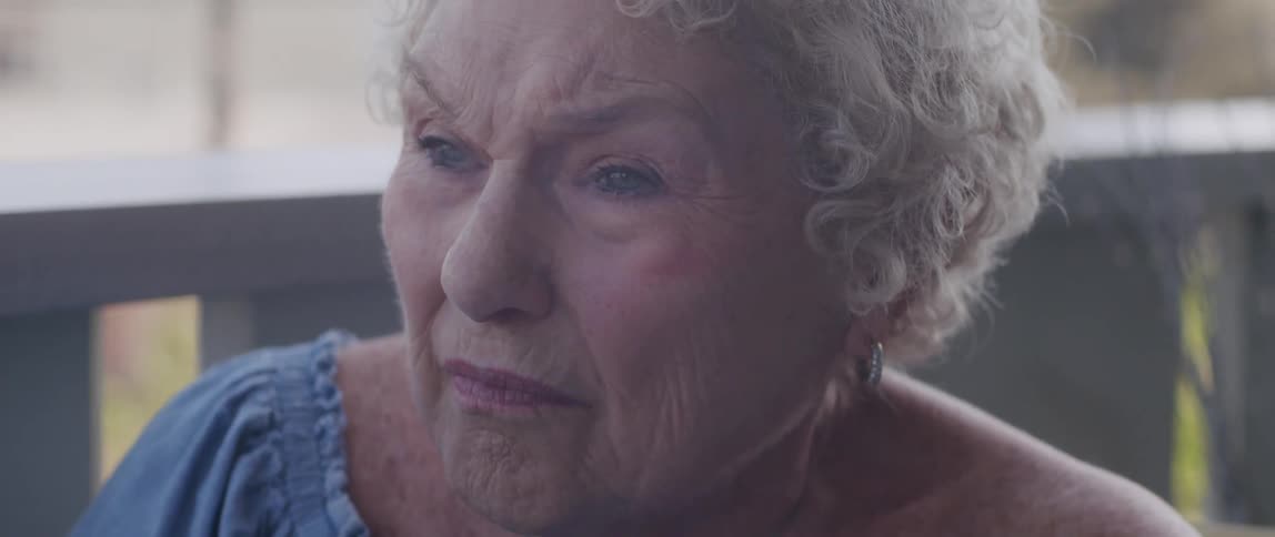 A clip of a granny thinking