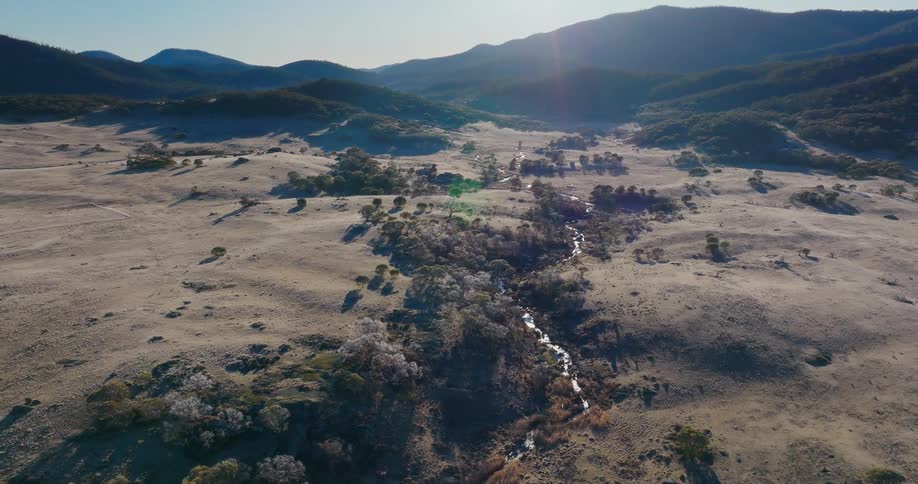 An aerial clip of a wilderness