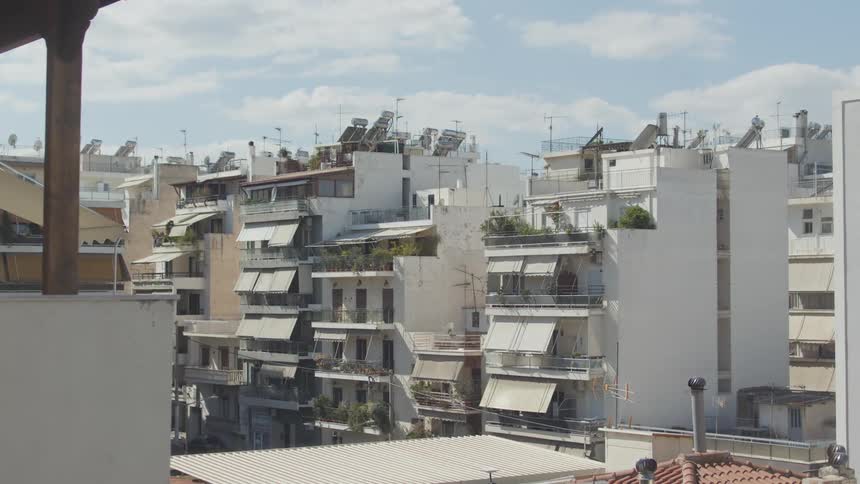 A clip of buildings in the suburb
