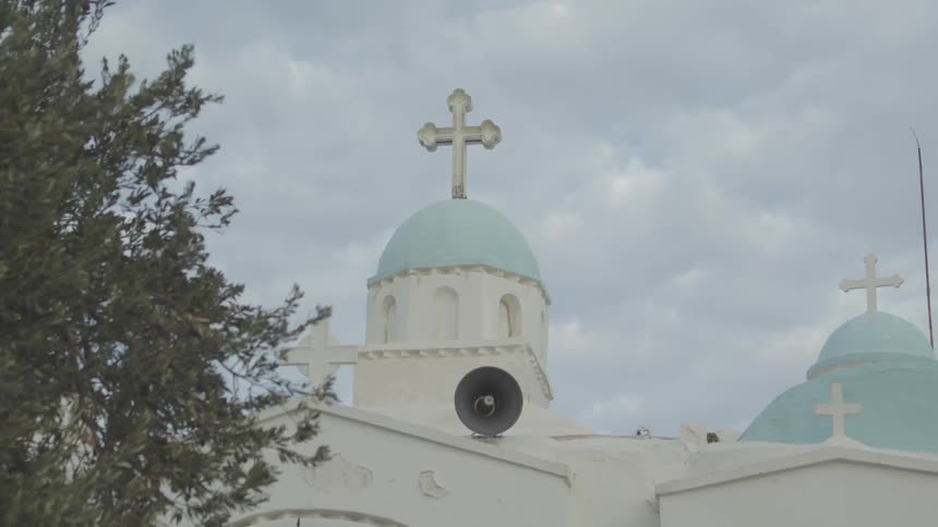 The top of a cathedral