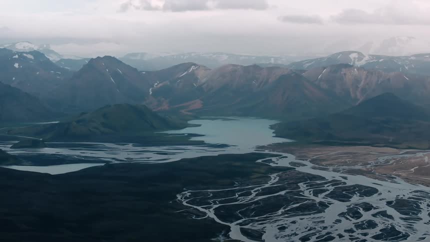 An aerial clip of the mounting it ig