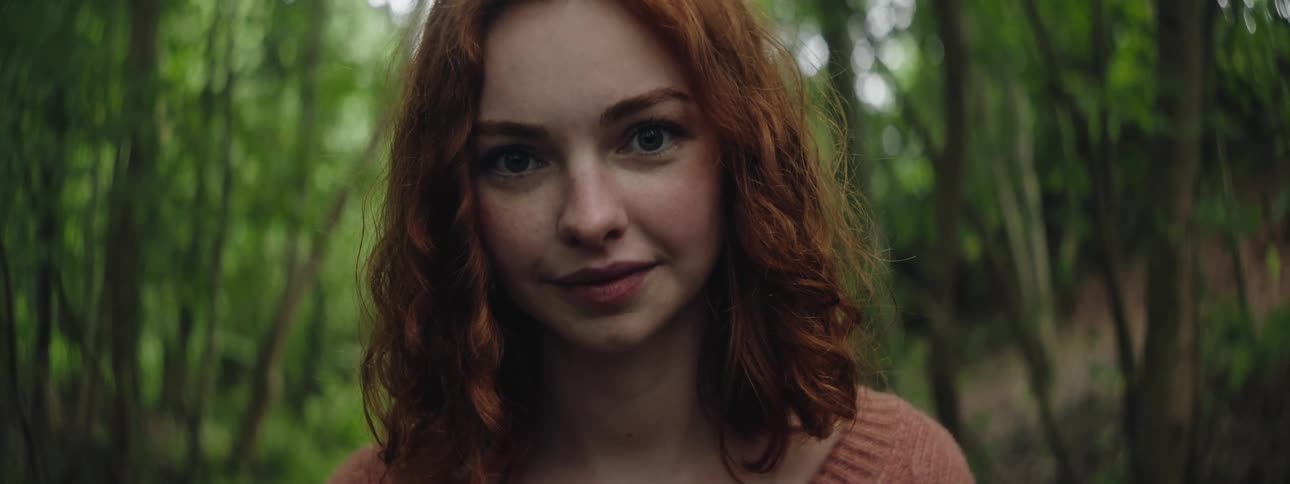 A close up clip of a ladies face