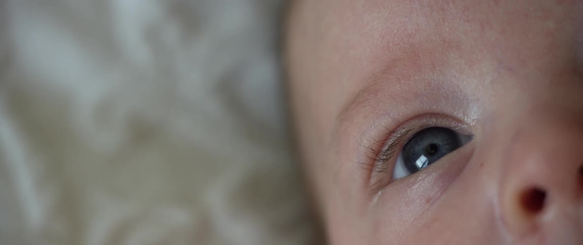 Close up of a baby's eye