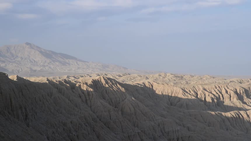 A sunlit mountain