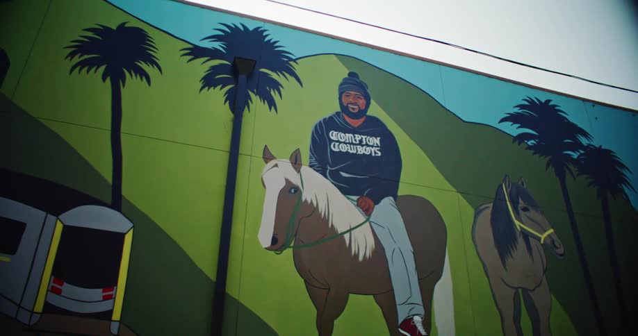A clip of a graffiti art