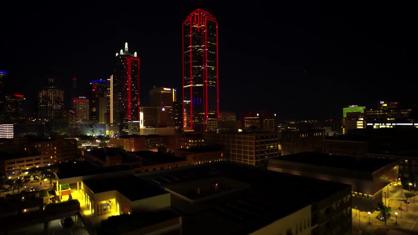 A city at night