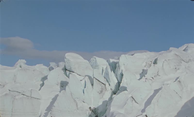 An icy mountain